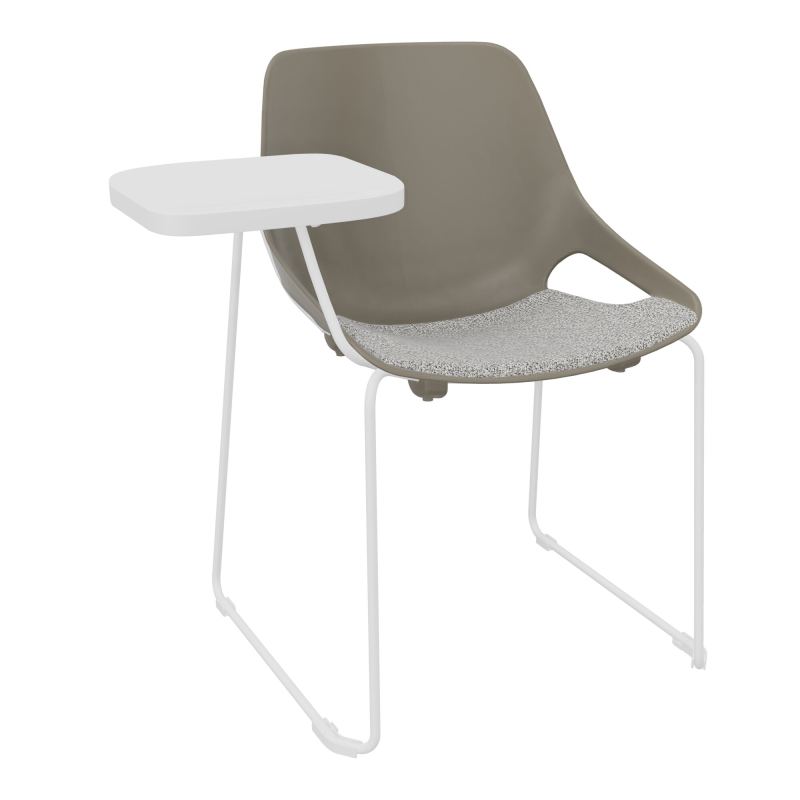 CHAISE ROSALIE PIÉT. TRAINEAU + PLACET B5 - PIED SQ - ASSISE PQ - ACC. ET TAB. ECRITOIRE