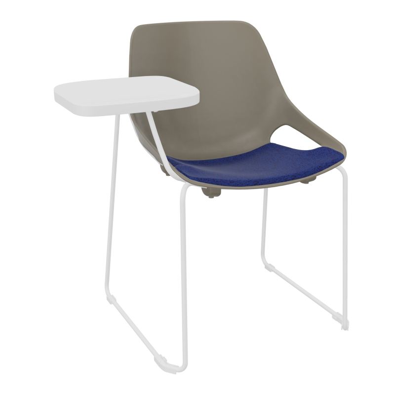 CHAISE ROSALIE PIÉT. TRAINEAU + PLACET B6 - PIED SQ - ASSISE PQ - ACC. ET TAB. ECRITOIRE