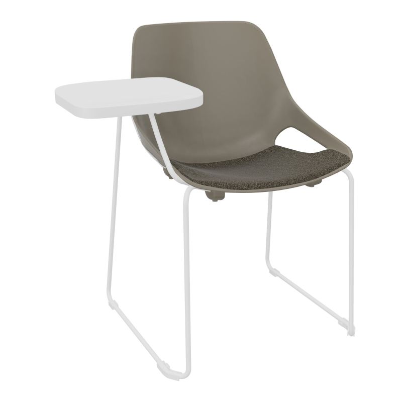 CHAISE ROSALIE PIÉT. TRAINEAU + PLACET B7 - PIED SQ - ASSISE PQ - ACC. ET TAB. ECRITOIRE