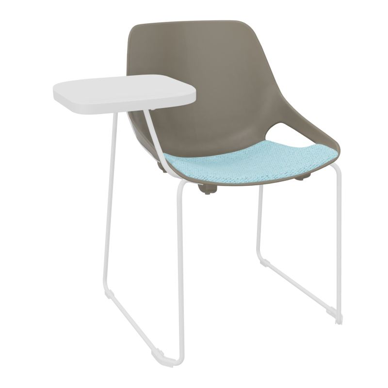CHAISE ROSALIE PIÉT. TRAINEAU + PLACET PQ - PIED SQ- ASSISE BF - ACC. ET TAB. ECRITOIRE