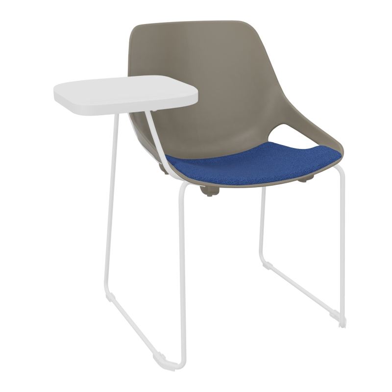 CHAISE ROSALIE PIÉT. TRAINEAU + PLACET PQ - PIED SQ- ASSISE BH - ACC. ET TAB. ECRITOIRE