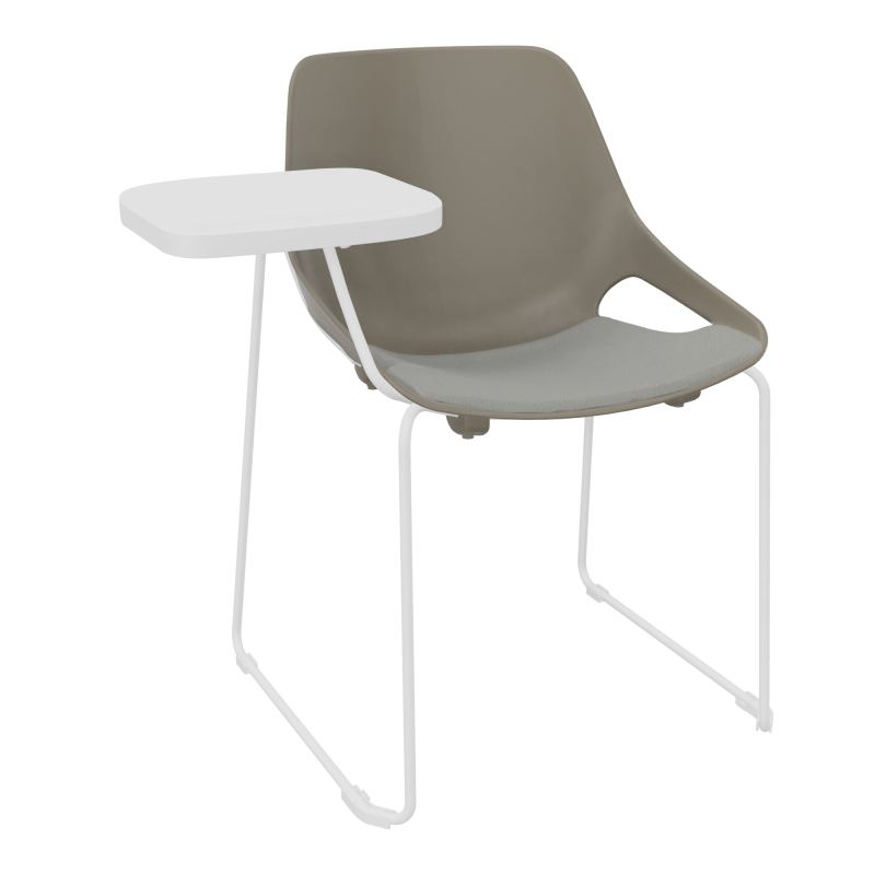 CHAISE ROSALIE PIÉT. TRAINEAU + PLACET PQ - PIED SQ- ASSISE CA - ACC. ET TAB. ECRITOIRE
