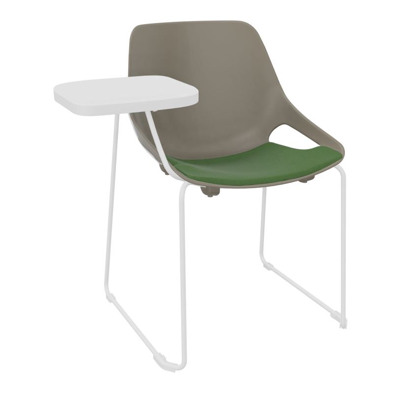 CHAISE ROSALIE PIÉT. TRAINEAU + PLACET PQ - PIED SQ- ASSISE CE - ACC. ET TAB. ECRITOIRE