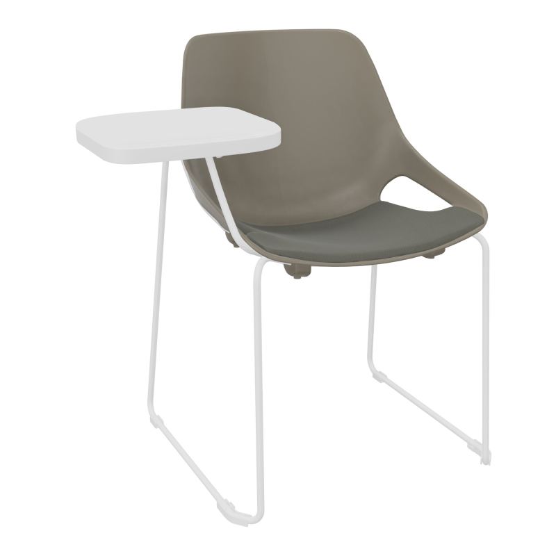 CHAISE ROSALIE PIÉT. TRAINEAU + PLACET PQ - PIED SQ- ASSISE CH - ACC. ET TAB. ECRITOIRE