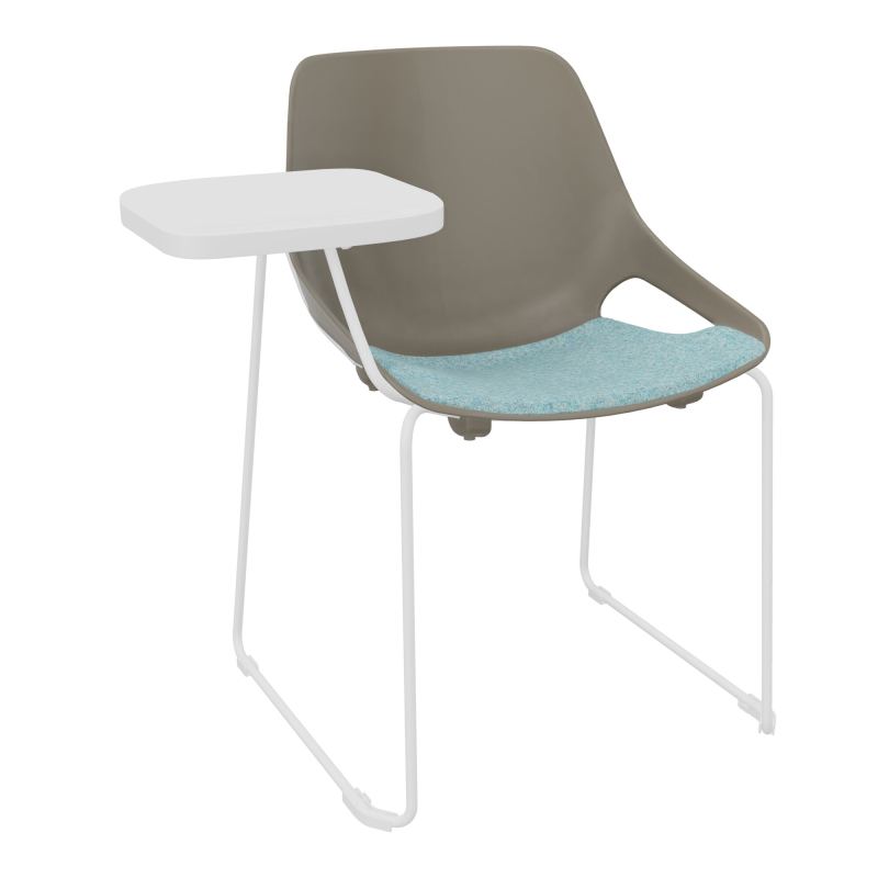 CHAISE ROSALIE PIÉT. TRAINEAU + PLACET PQ - PIED SQ- ASSISE CJ - ACC. ET TAB. ECRITOIRE