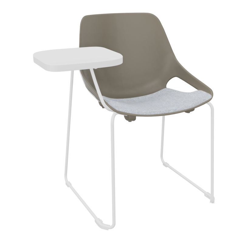 CHAISE ROSALIE PIÉT. TRAINEAU + PLACET PQ - PIED SQ- ASSISE DA - ACC. ET TAB. ECRITOIRE