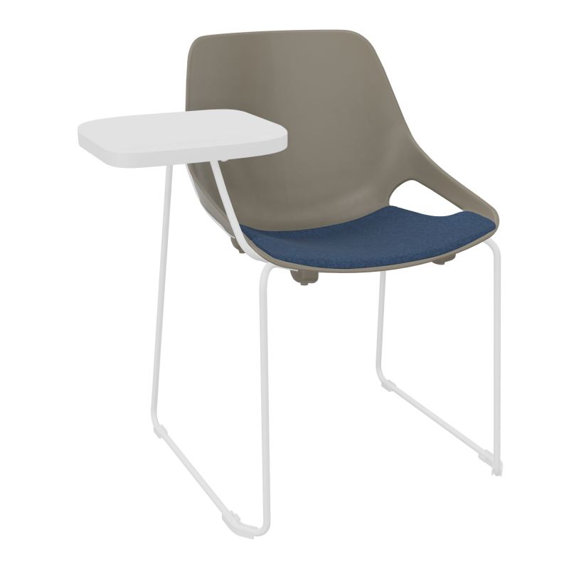 CHAISE ROSALIE PIÉT. TRAINEAU + PLACET PQ - PIED SQ- ASSISE DC - ACC. ET TAB. ECRITOIRE