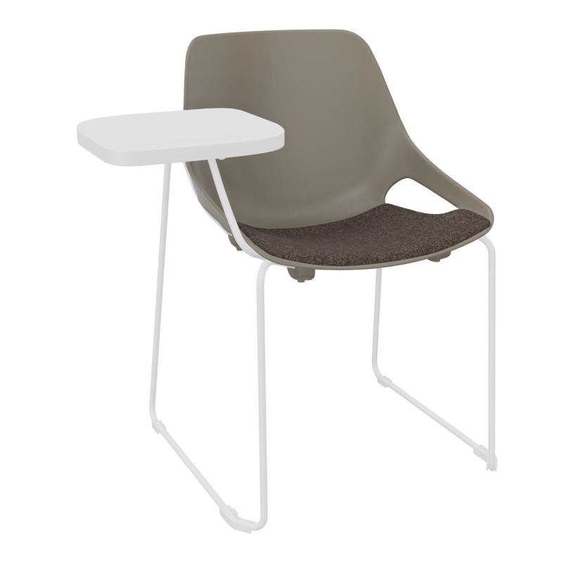 CHAISE ROSALIE PIÉT. TRAINEAU + PLACET PQ - PIED SQ- ASSISE DD - ACC. ET TAB. ECRITOIRE