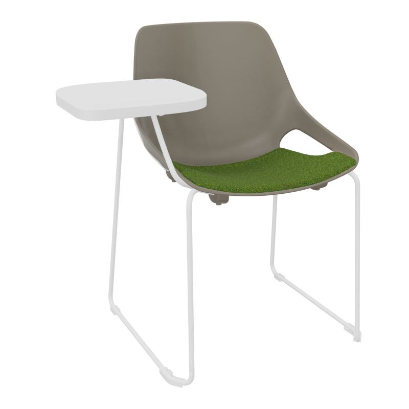 CHAISE ROSALIE PIÉT. TRAINEAU + PLACET PQ - PIED SQ- ASSISE DE - ACC. ET TAB. ECRITOIRE