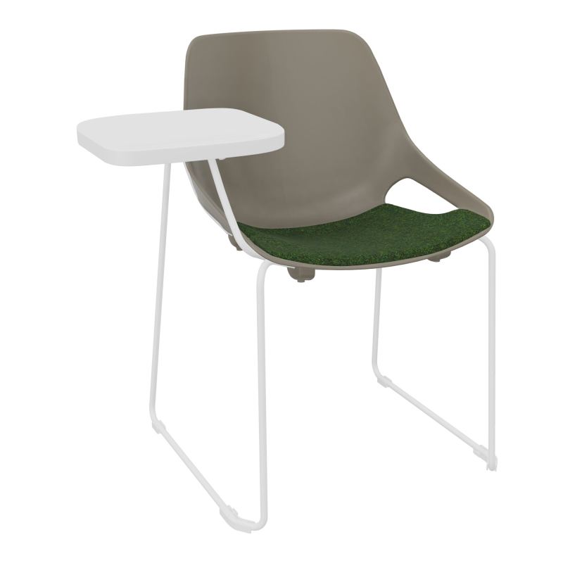 CHAISE ROSALIE PIÉT. TRAINEAU + PLACET PQ - PIED SQ- ASSISE DG - ACC. ET TAB. ECRITOIRE