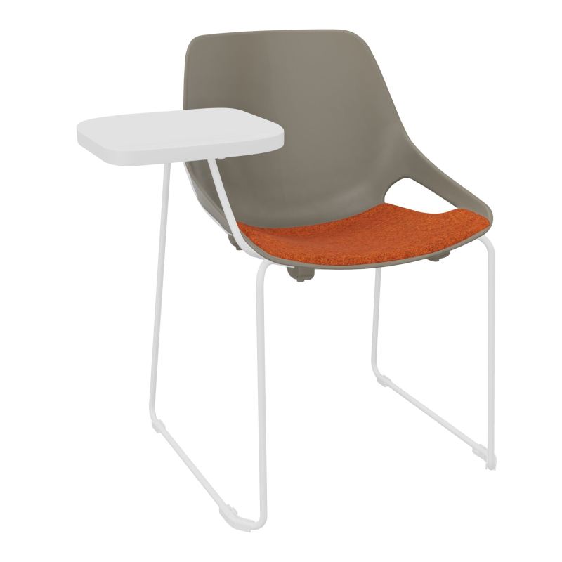 CHAISE ROSALIE PIÉT. TRAINEAU + PLACET PQ - PIED SQ- ASSISE DJ - ACC. ET TAB. ECRITOIRE
