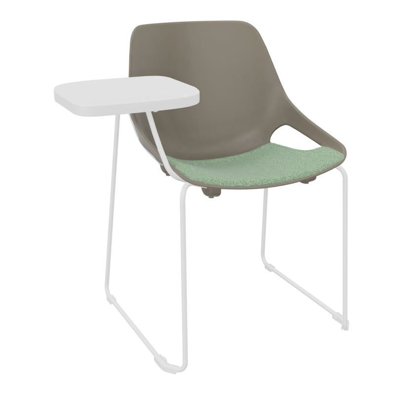CHAISE ROSALIE PIÉT. TRAINEAU + PLACET PQ - PIED SQ- ASSISE E7 - ACC. ET TAB. ECRITOIRE