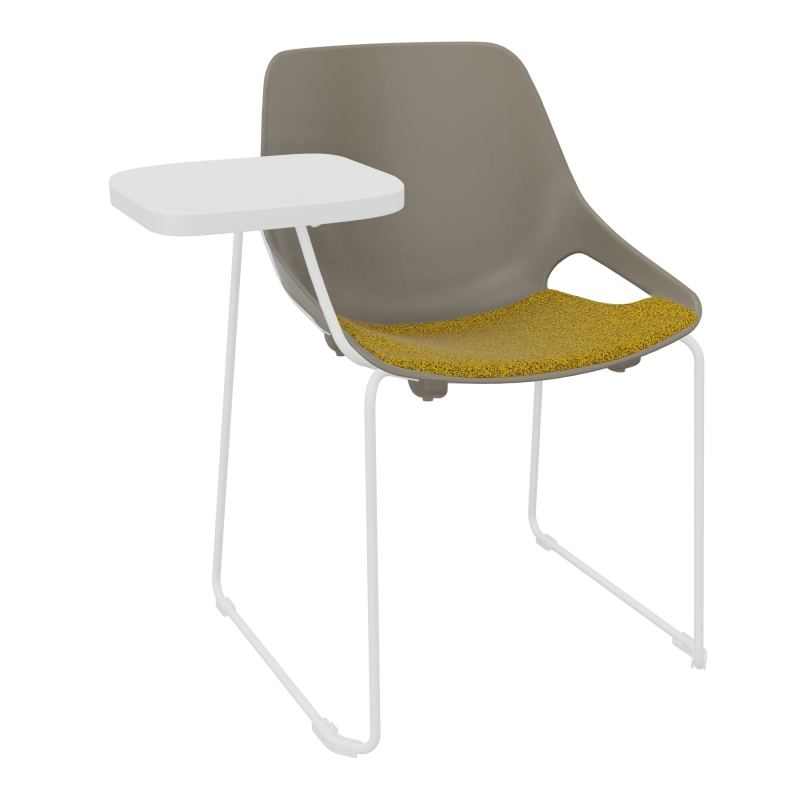 CHAISE ROSALIE PIÉT. TRAINEAU + PLACET PQ - PIED SQ- ASSISE E9 - ACC. ET TAB. ECRITOIRE