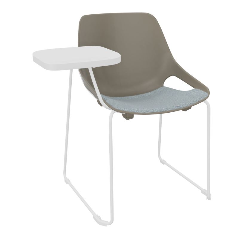 CHAISE ROSALIE PIÉT. TRAINEAU + PLACET KD - PIED SQ - ASSISE PQ - ACC. ET TAB. ECRITOIRE