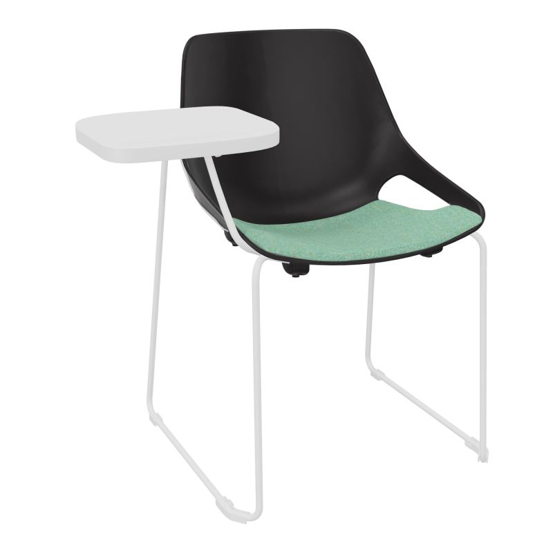 CHAISE ROSALIE PIÉT. TRAINEAU + PLACET PR - PIED SQ- ASSISE DF - ACC. ET TAB. ECRITOIRE