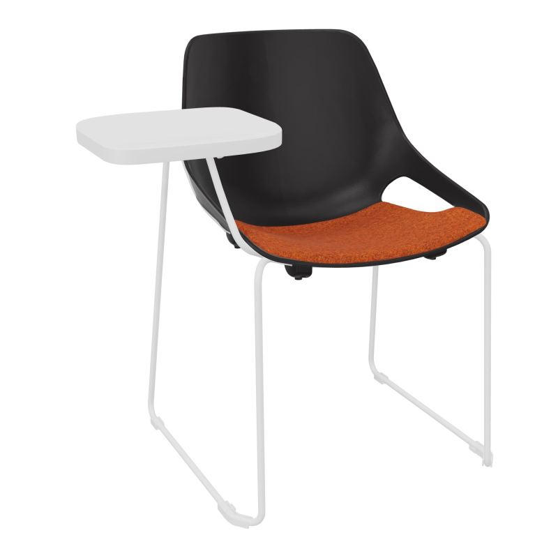CHAISE ROSALIE PIÉT. TRAINEAU + PLACET PR - PIED SQ- ASSISE DJ - ACC. ET TAB. ECRITOIRE