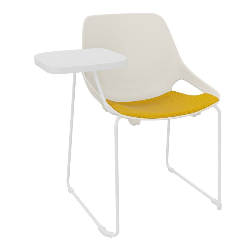 CHAISE ROSALIE PIÉT. TRAINEAU + PLACET A5 - PIED SQ - ASSISE PS - ACC. ET TAB. ECRITOIRE