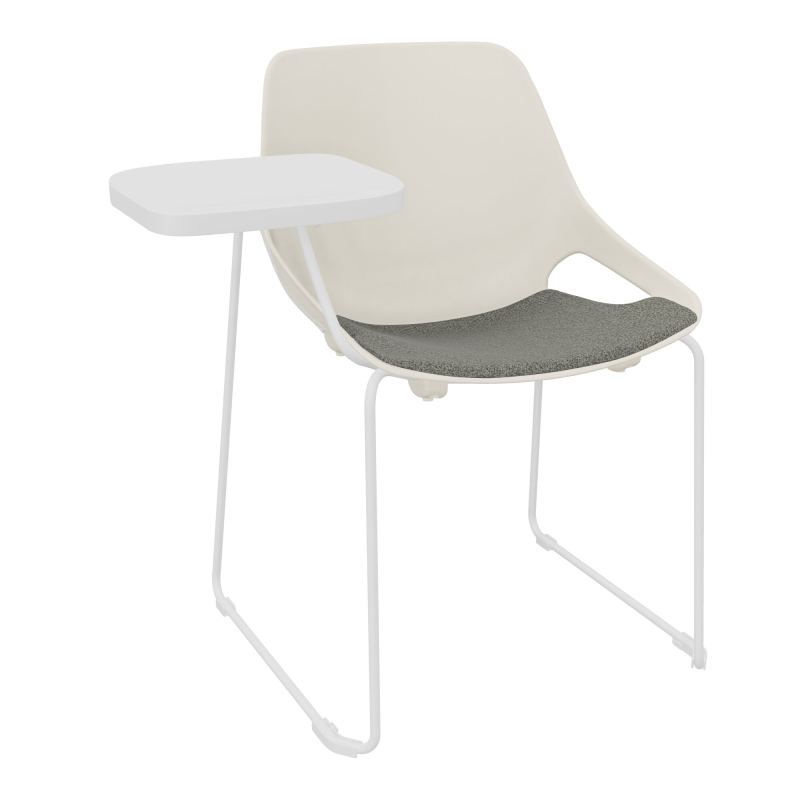 CHAISE ROSALIE PIÉT. TRAINEAU + PLACET B1 - PIED SQ - ASSISE PS - ACC. ET TAB. ECRITOIRE