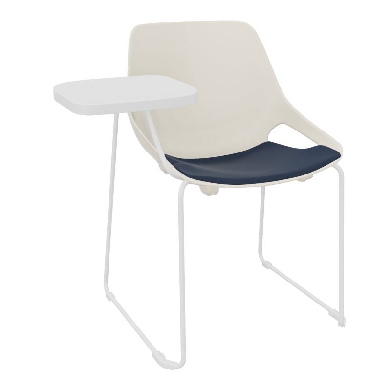 CHAISE ROSALIE PIÉT. TRAINEAU + PLACET PS - PIED SQ- ASSISE CC - ACC. ET TAB. ECRITOIRE