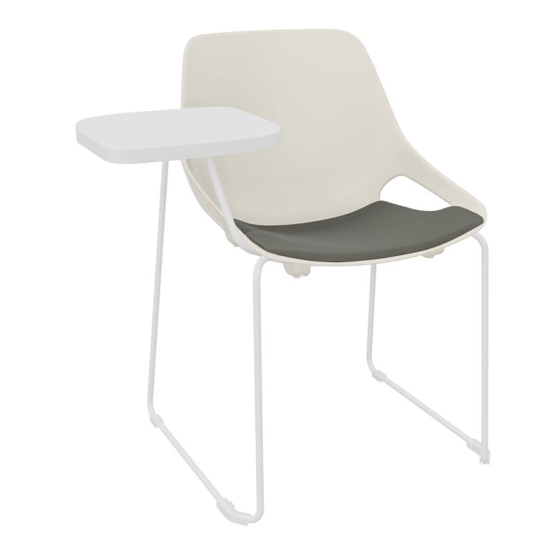 CHAISE ROSALIE PIÉT. TRAINEAU + PLACET PS - PIED SQ- ASSISE CH - ACC. ET TAB. ECRITOIRE