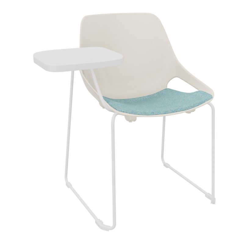 CHAISE ROSALIE PIÉT. TRAINEAU + PLACET PS - PIED SQ- ASSISE CJ - ACC. ET TAB. ECRITOIRE