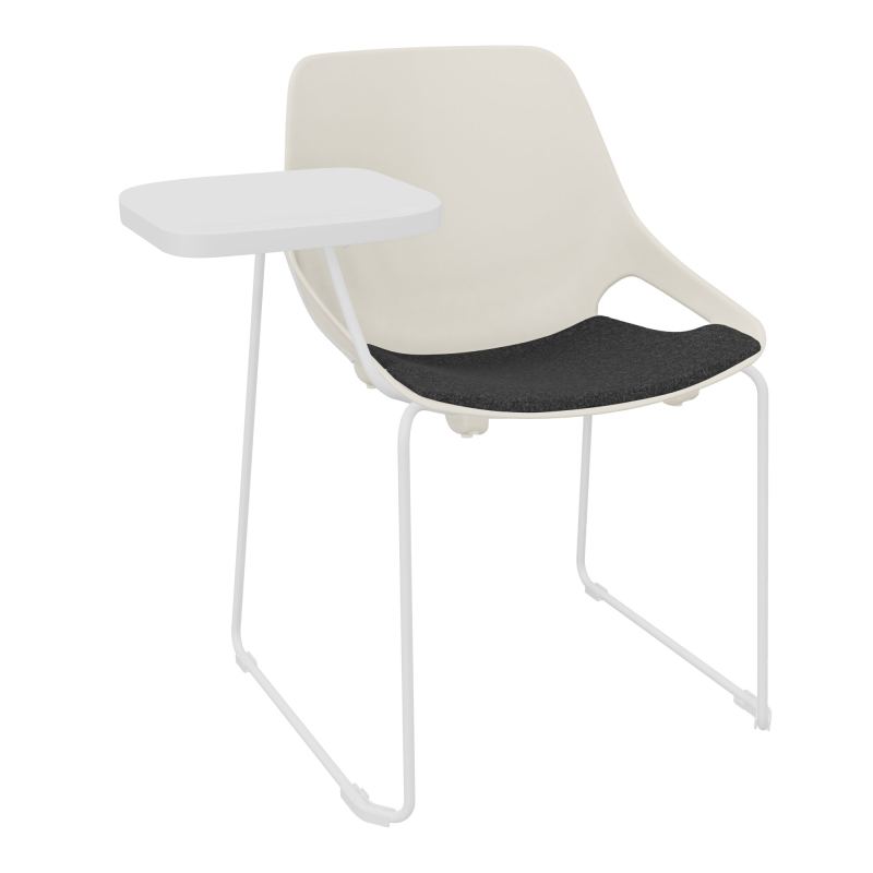 CHAISE ROSALIE PIÉT. TRAINEAU + PLACET PS - PIED SQ- ASSISE DB - ACC. ET TAB. ECRITOIRE