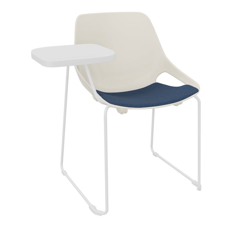 CHAISE ROSALIE PIÉT. TRAINEAU + PLACET PS - PIED SQ- ASSISE DC - ACC. ET TAB. ECRITOIRE