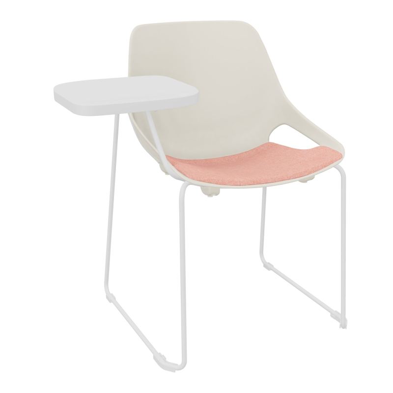 CHAISE ROSALIE PIÉT. TRAINEAU + PLACET PS - PIED SQ- ASSISE DH - ACC. ET TAB. ECRITOIRE