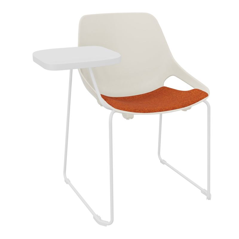 CHAISE ROSALIE PIÉT. TRAINEAU + PLACET PS - PIED SQ- ASSISE DJ - ACC. ET TAB. ECRITOIRE