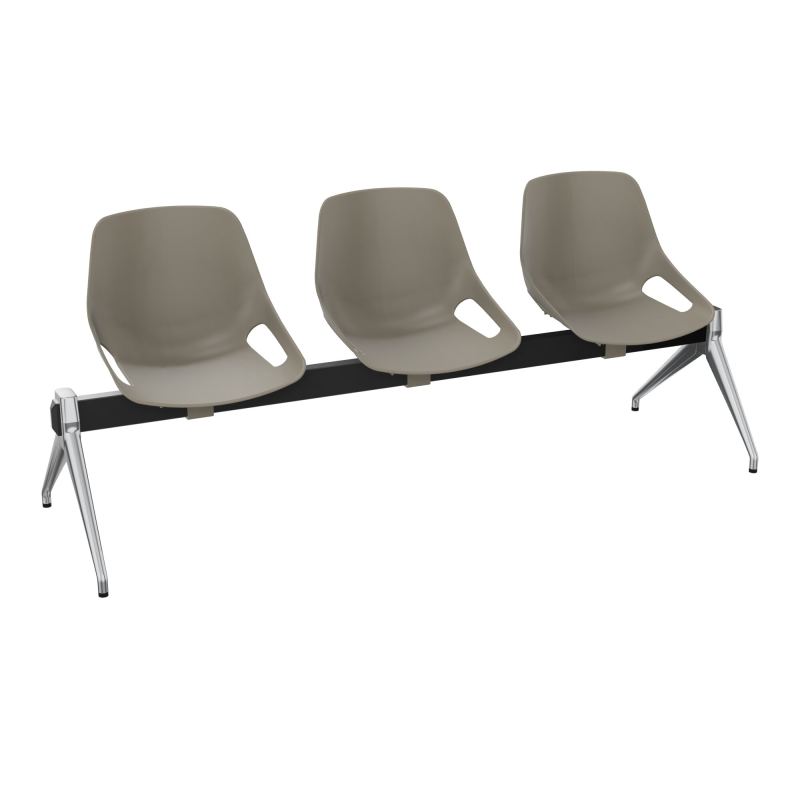 POUTRE ROSALIE 3 PLACES ASSISE PQ - PIET. ALU POLI - TRAVERSE SG