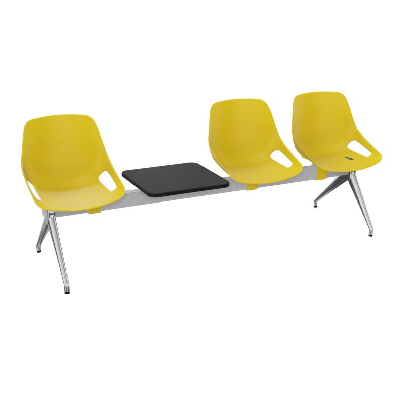 POUTRE ROSALIE 3 PLACES + 1 TAB - ASSISE PJ - PIET. ALU POLI - TRAVERSE SB
