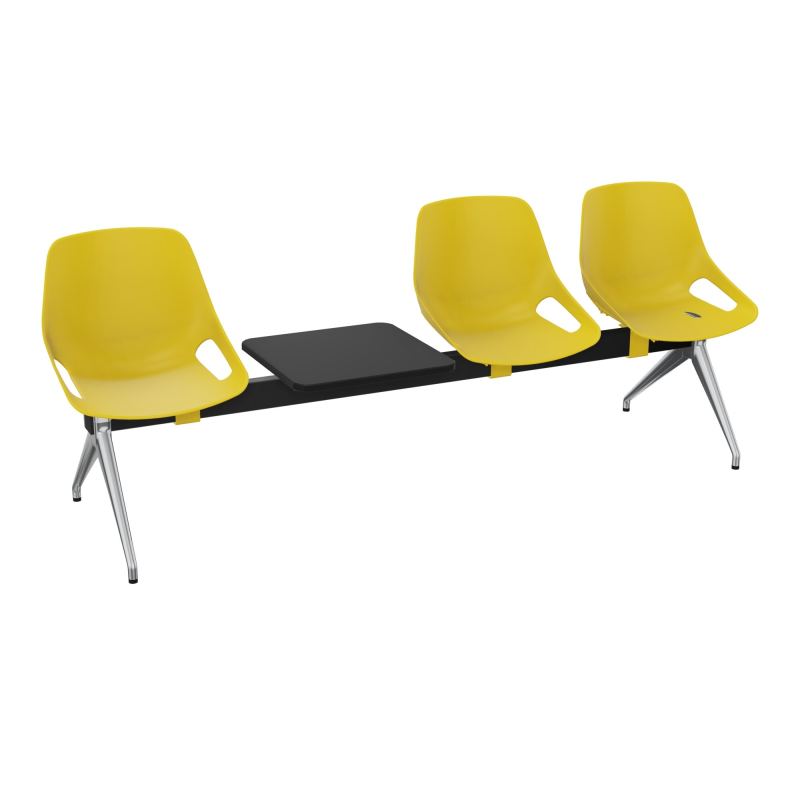 POUTRE ROSALIE 3 PLACES + 1 TAB - ASSISE PJ - PIET. ALU POLI - TRAVERSE SG