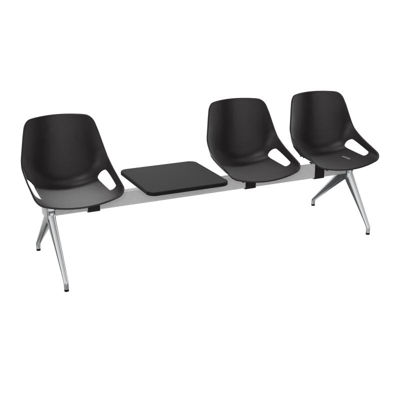 POUTRE ROSALIE 3 PLACES + 1 TAB - ASSISE PR - PIET. ALU POLI - TRAVERSE SB