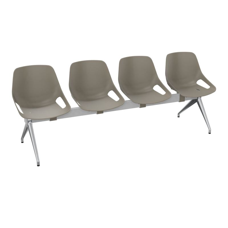 POUTRE ROSALIE 4 PLACES ASSISE PQ - PIET. ALU POLI - TRAVERSE SB