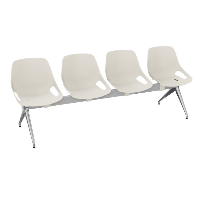 POUTRE ROSALIE 4 PLACES ASSISE PS - PIET. ALU POLI - TRAVERSE SB