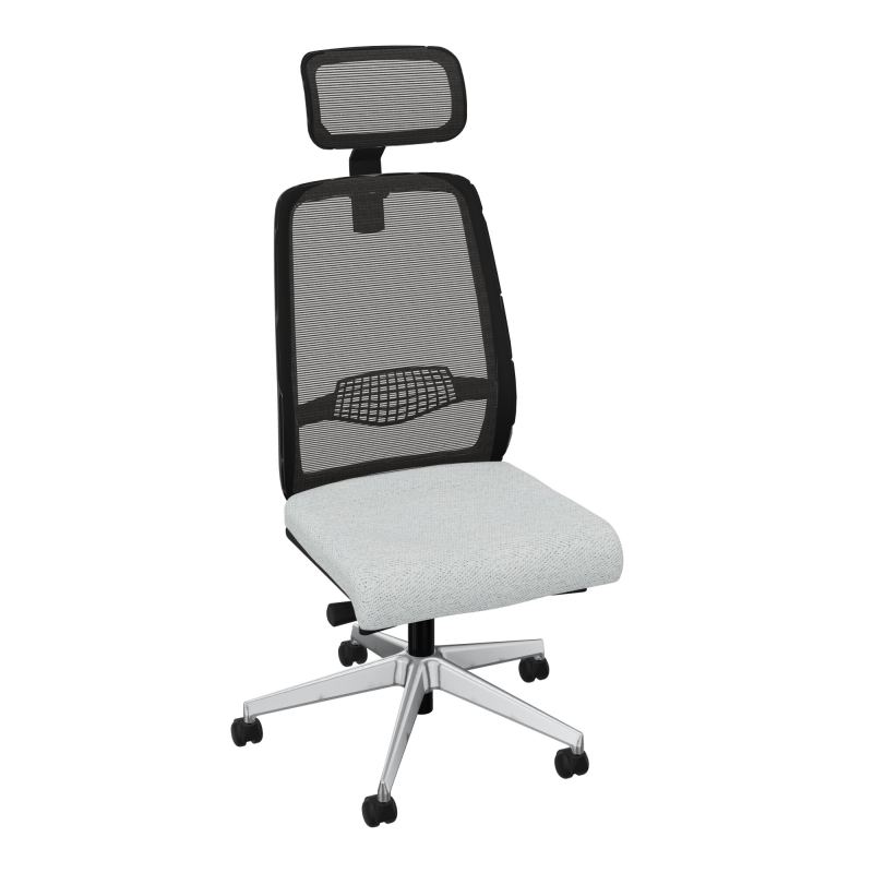GABIN SIEGE AVEC TETIERE SYNCH. ERGO + TA RESILLE RLT SOL DUR FREINEES EN CHARGE  50 MM