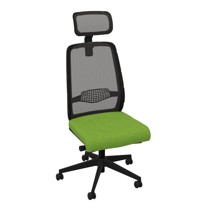 GABIN SIEGE AVEC TETIERE SYNCH. ERGO + TA RESILLE RLT SOL DUR FREINEES EN CHARGE  50 MM