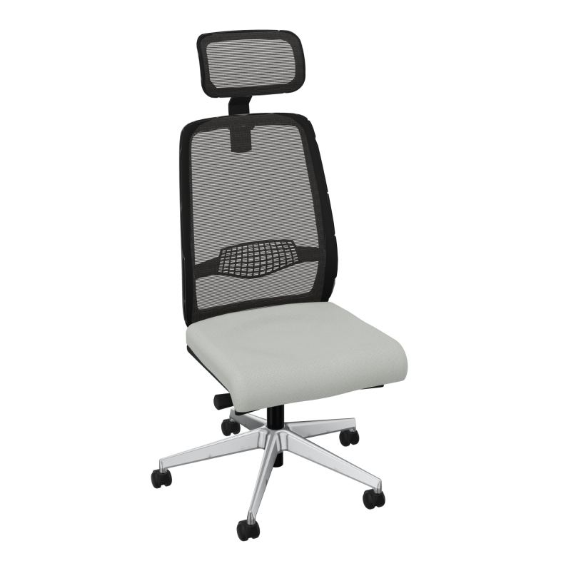 GABIN SIEGE AVEC TETIERE SYNCH. ERGO + TA RESILLE RLT SOL DUR FREINEES EN CHARGE  50 MM