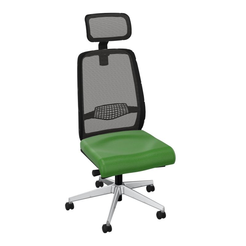 GABIN SIEGE AVEC TETIERE SYNCH. ERGO + TA RESILLE RLT SOL DUR 50 MM  A1 SQ IL