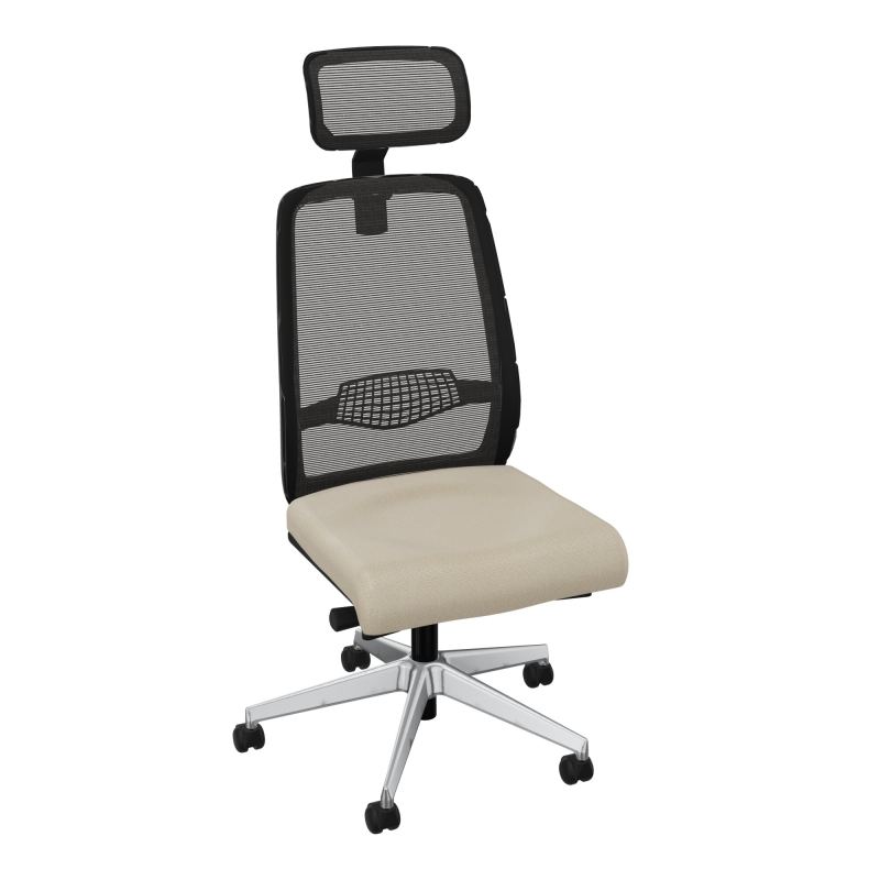 GABIN SIEGE AVEC TETIERE SYNCH. ERGO + TA RESILLE RLT SOL DUR 50 MM  A2 SQ IL