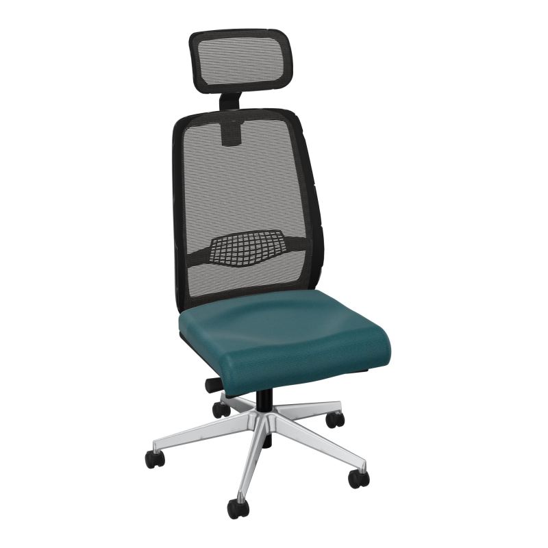 GABIN SIEGE AVEC TETIERE SYNCH. ERGO + TA RESILLE RLT SOL DUR 50 MM  A4 SQ IL