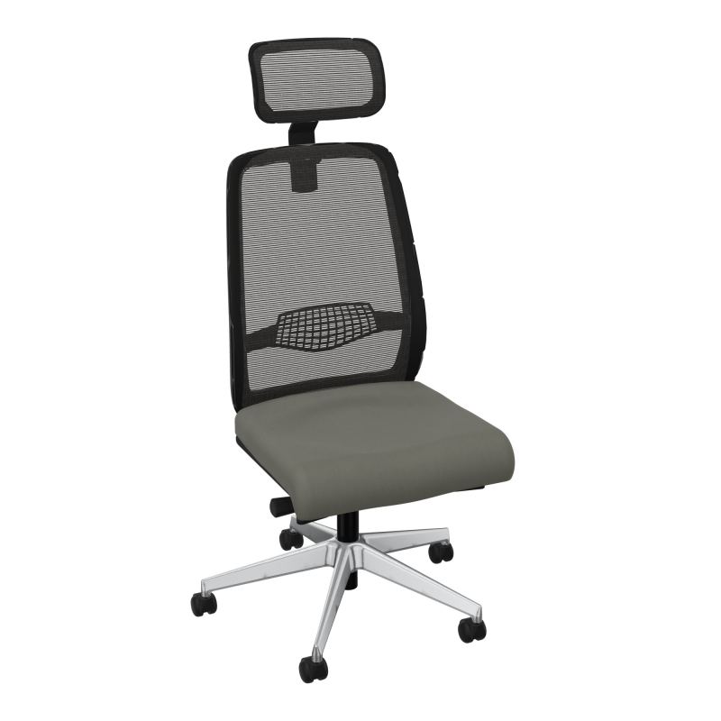 GABIN SIEGE AVEC TETIERE SYNCH. ERGO + TA RESILLE RLT SOL DUR 50 MM  CH SQ IL