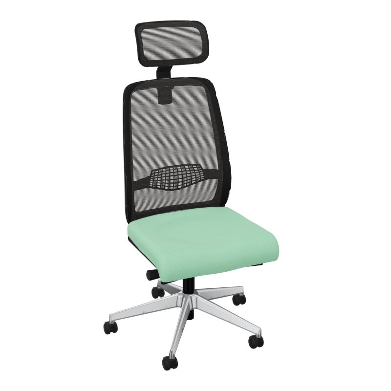 GABIN SIEGE AVEC TETIERE SYNCH. ERGO + TA RESILLE RLT SOL DUR 50 MM  E4 SQ IL
