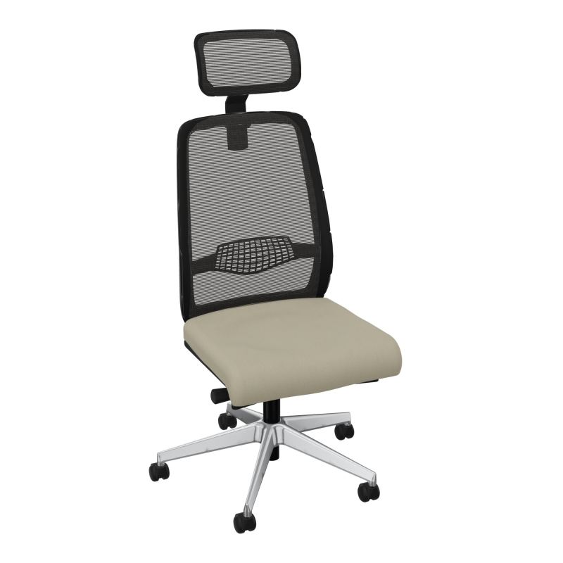 GABIN SIEGE AVEC TETIERE SYNCH. ERGO + TA RESILLE RLT SOL SOUPLE 50 MM  CG SQ IL