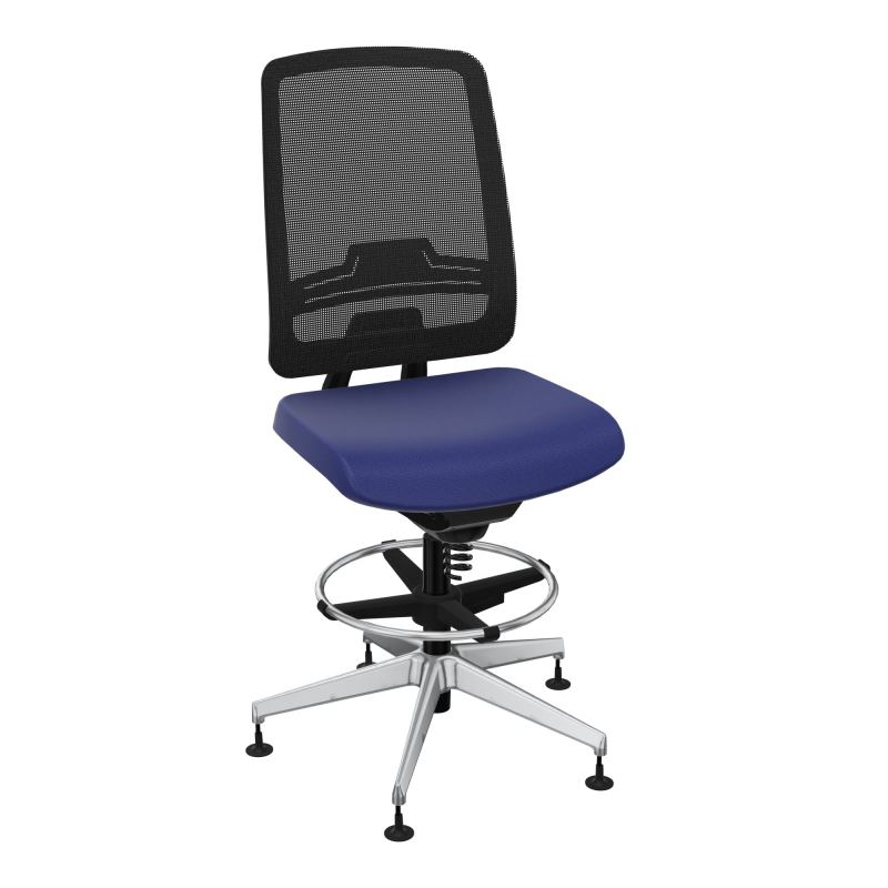 OSCAR 2 SIEGE CONFORT HD RESIL CADRE NOIR ASSISE TISSU-PATINS A3 SQ IW