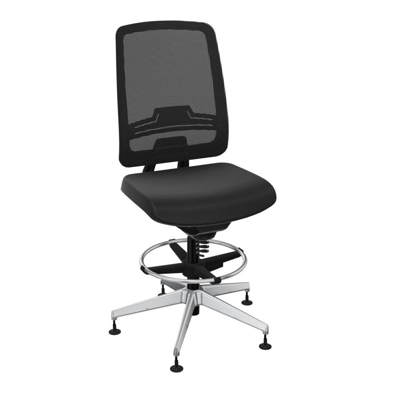 OSCAR 2 SIEGE CONFORT HD RESIL CADRE NOIR ASSISE TISSU-PATINS A6 SQ IW