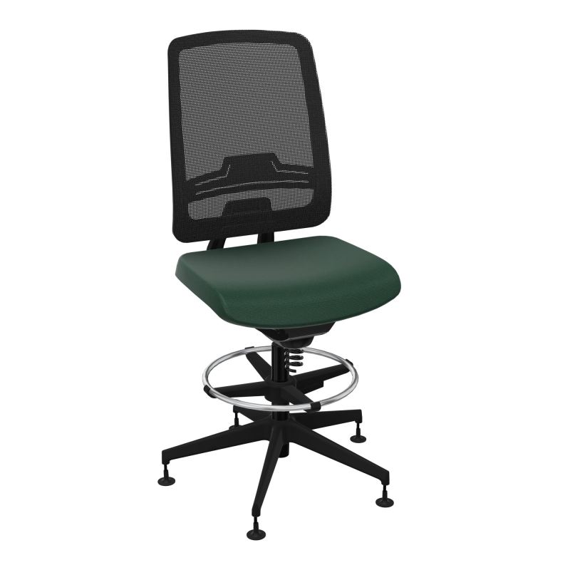 OSCAR 2 SIEGE CONFORT HD RESIL CADRE NOIR ASSISE TISSU-PATINS A9 SV IW