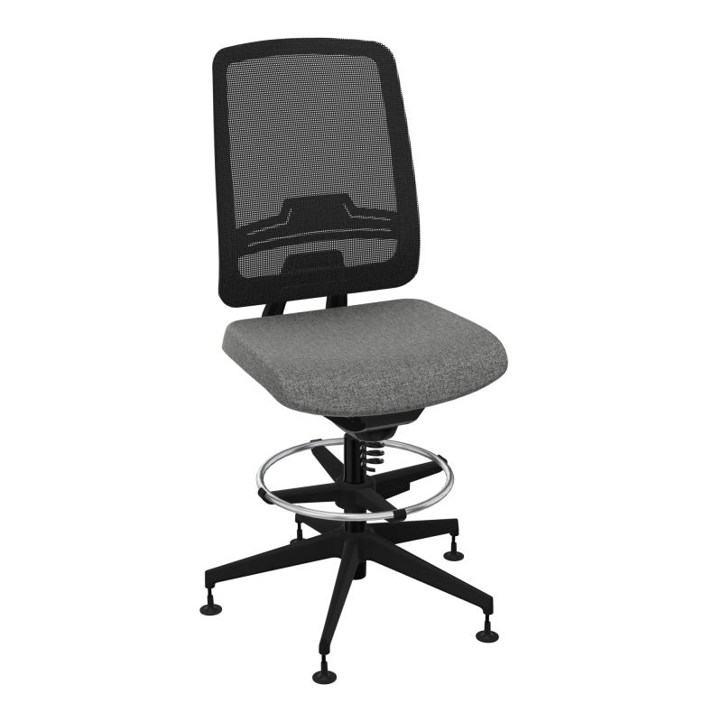 OSCAR 2 SIEGE CONFORT HD RESIL CADRE NOIR ASSISE TISSU-PATINS B1 SV IW