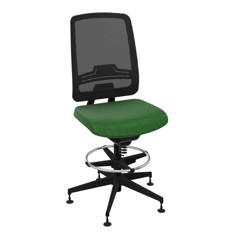OSCAR 2 SIEGE CONFORT HD RESIL CADRE NOIR ASSISE TISSU-PATINS B2 SV IW