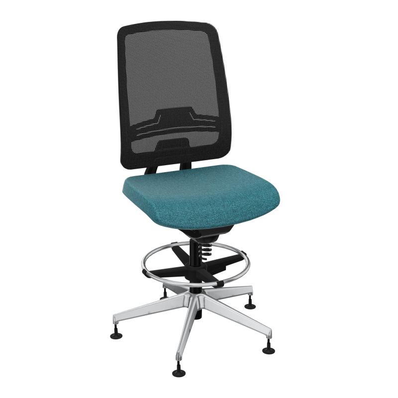 OSCAR 2 SIEGE CONFORT HD RESIL CADRE NOIR ASSISE TISSU-PATINS B4 SQ IW